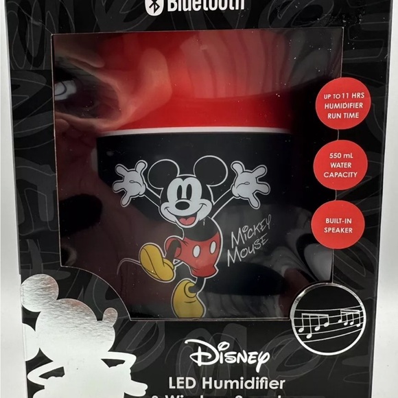 Disney LED Humidifier & Wireless Speaker Mickey Mouse Bluetooth Brand New In Box - Picture 3 of 5